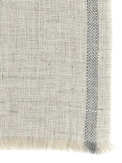 Brunello Cucinelli Gray Linen Scarf