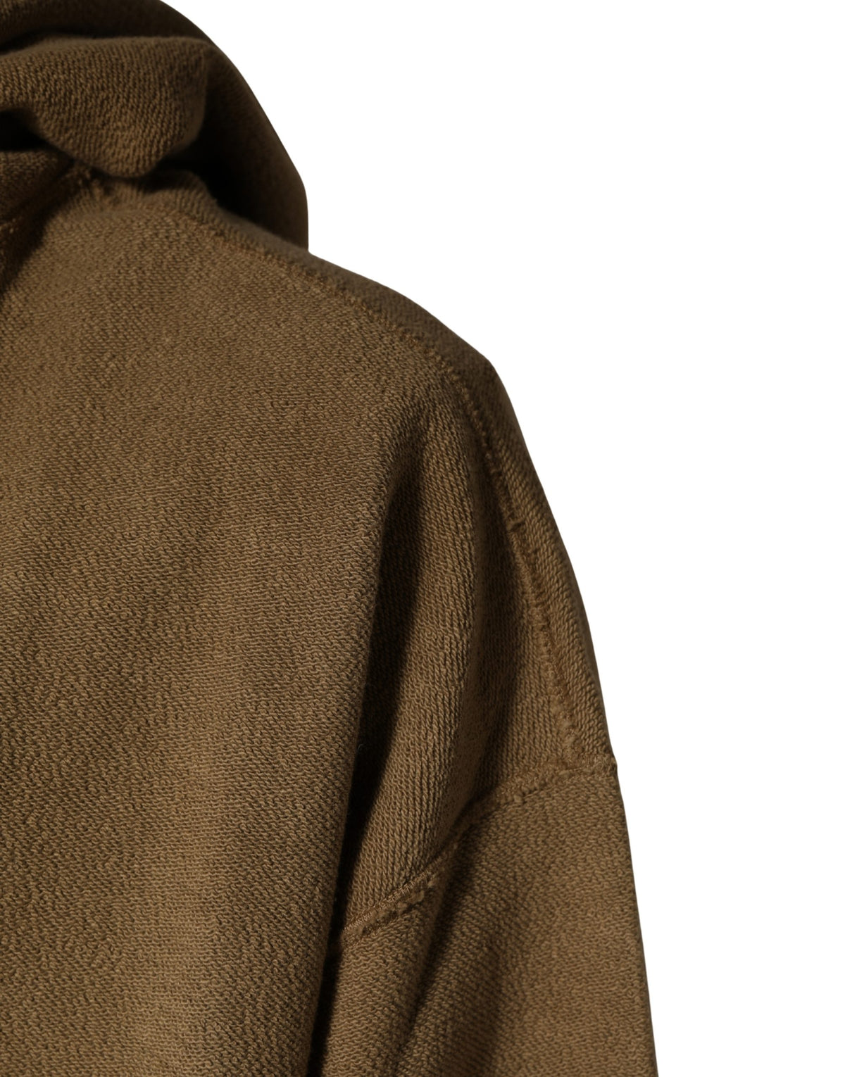 Dolce & Gabbana Men's Regular Fit Cotton Sweatshirt Hoodie - Brown Sand