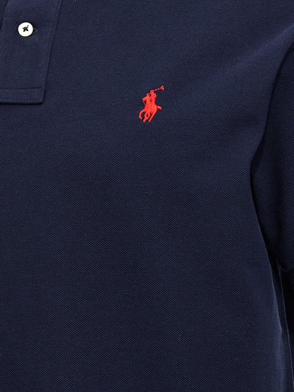 Polo Ralph Lauren Blue Cotton Polo Shirt
