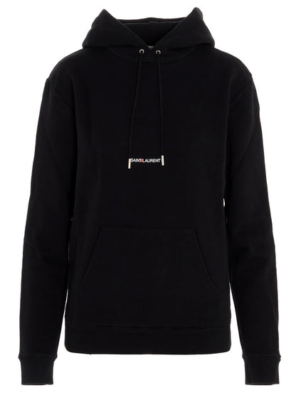 Saint Laurent Black Cotton Sweatshirt