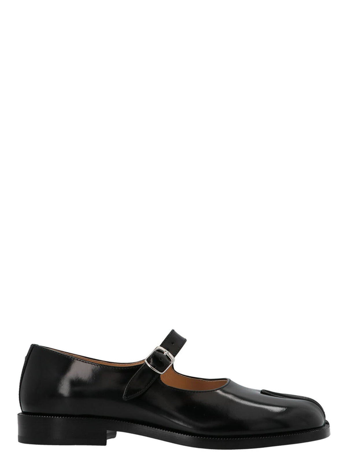 Maison Margiela Black Leather Ballet Flats