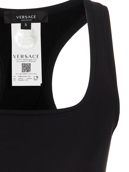 Versace Black Polyamide Sport Bra