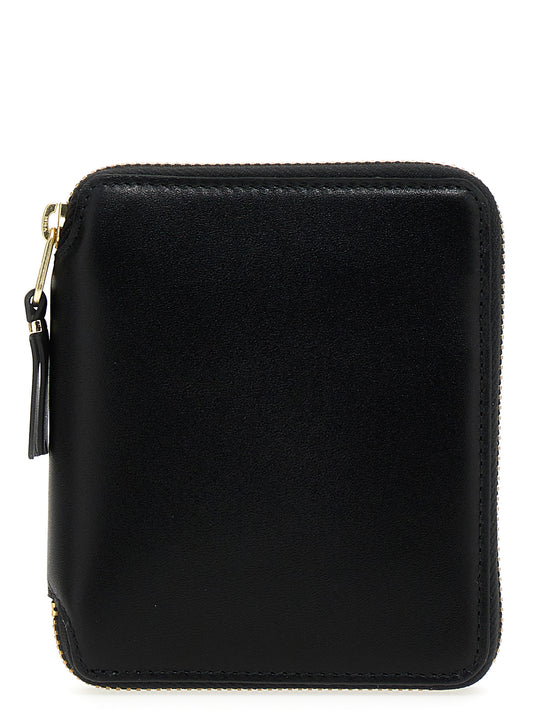 Cardholder Card Case by Comme Des Garçons for unisex in calfskin leather black & print features a distinguished silhouette, showcasing the distinguished design of the Calfskin Leather Cardholder Card Case with refined card-organization compact-design.