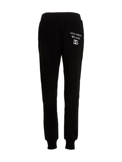 Dolce & Gabbana Black Cotton Joggers (Workout Pants)