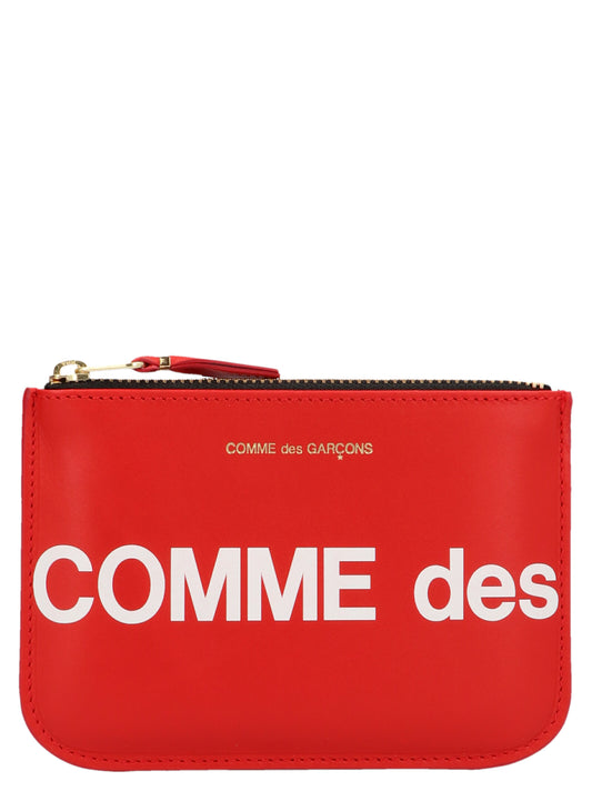 Cardholder Card Case by Comme Des Garçons for women in bos taurus calfskin leather multicolor, red & print features a distinguished silhouette, showcasing the distinguished design of the Huge Logo Bos Taurus Calfskin Leather Cardholder Card Case with refined card-organization.