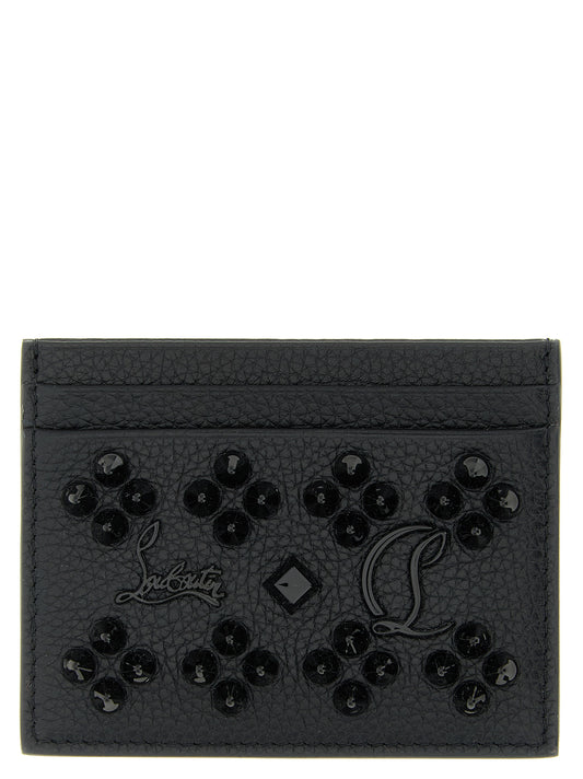 Cardholder Card Case by Christian Louboutin for women in calfskin leather black features an refined silhouette from the Calfskin Leather Cardholder Card Case collection, highlighting refined card-organization for a premium and sophisticated look.