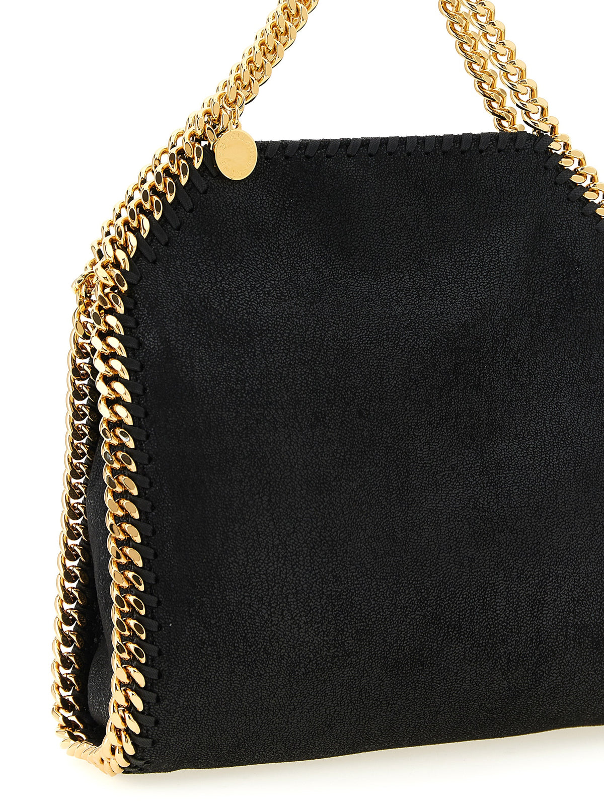 Shoulder Handbag by Stella McCartney for women in polyester black features a signature silhouette, showcasing a secure and signature with versatile shoulder-strap for a sophisticated look.