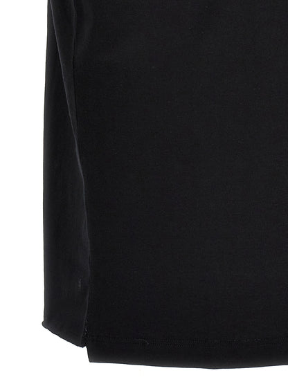 T-Shirt by Saint Laurent for men in cotton black & print showcases a dramatic silhouette, elegantly detailed with a dramatic and for a truly dramatic finish.