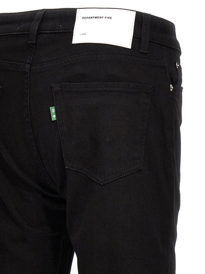 Department 5 Black Cotton Skinny Jeans