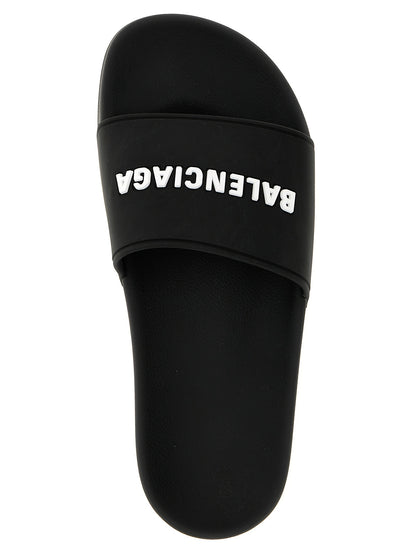 Balenciaga Bicolor Plastic Slides