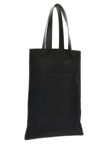 Jil Sander Black Cotton Tote Bag