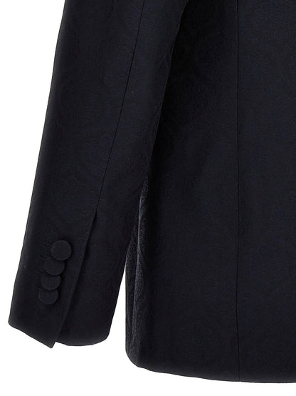 Etro Blue Cotton Blazer