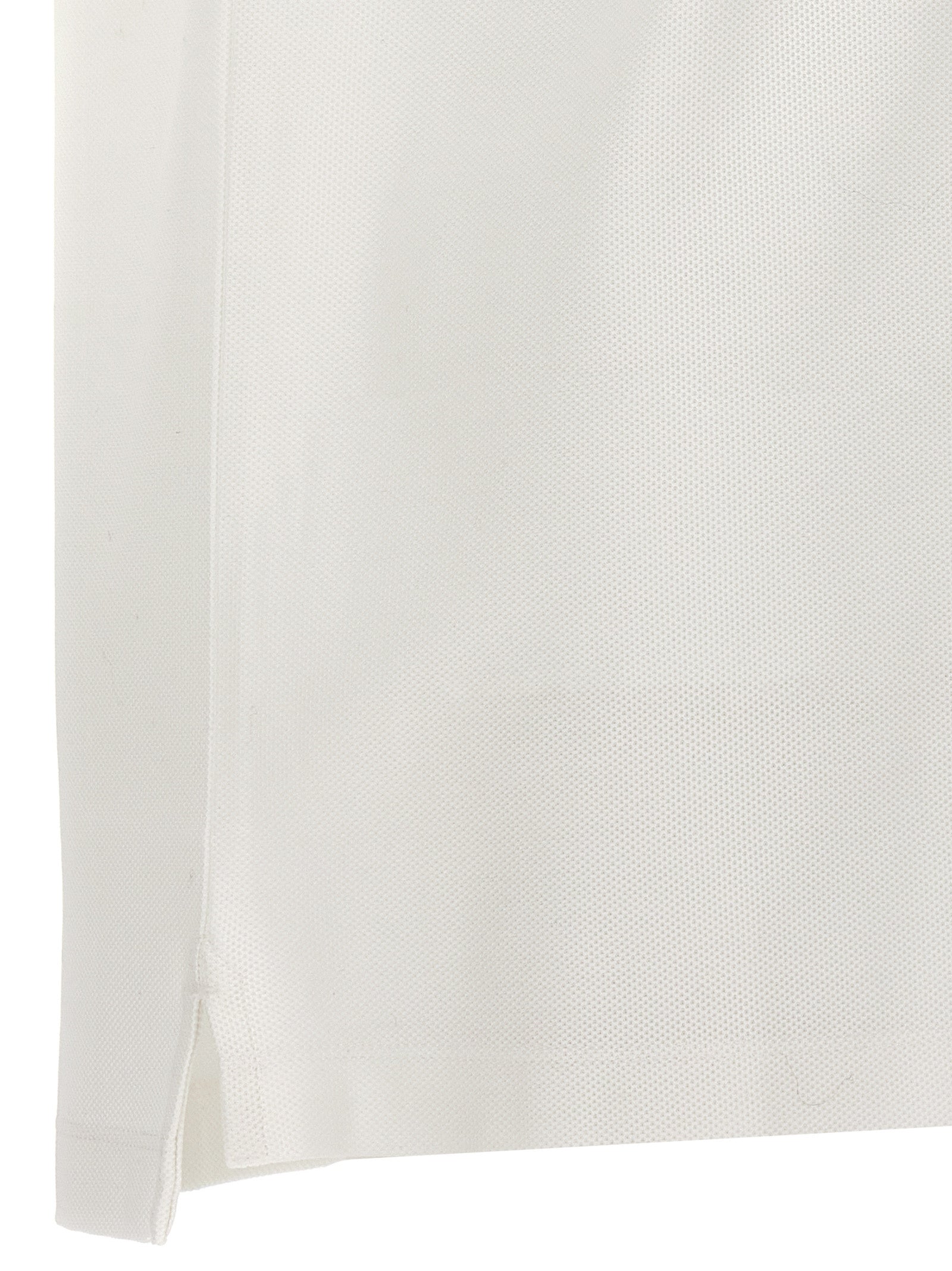 Polo Shirt by Burberry for men in cotton white presents a sleek silhouette, featuring a refined and for a sleek finish.