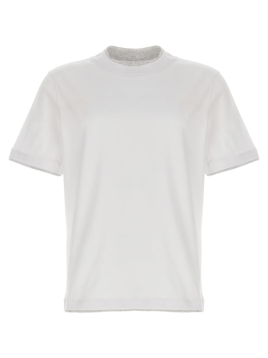 Brunello Cucinelli White Cotton T-Shirt
