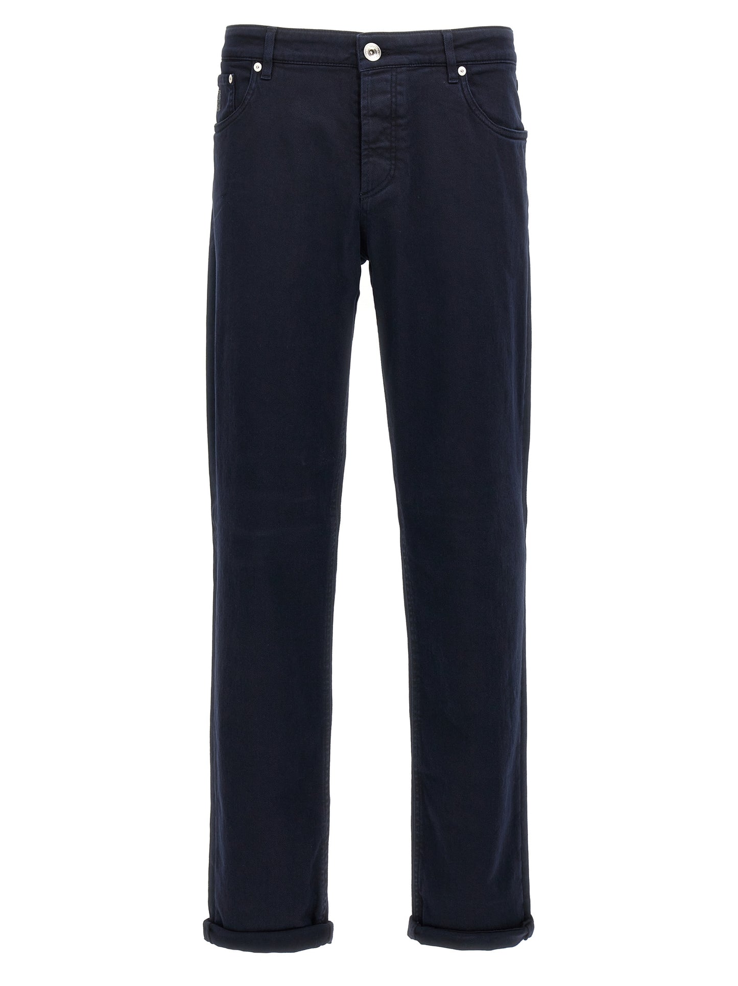 Brunello Cucinelli Blue Cotton Jeans Denim