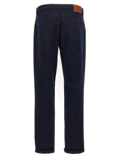 Brunello Cucinelli Blue Cotton Jeans Denim