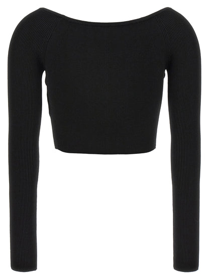 Diesel Black Viscose Cardigan
