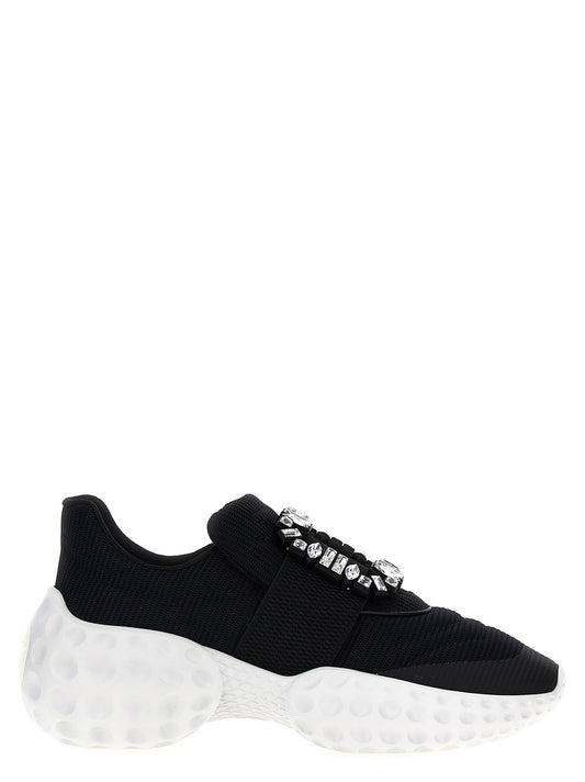 Roger Vivier Bicolor Polyethylene Athletic Sneakers