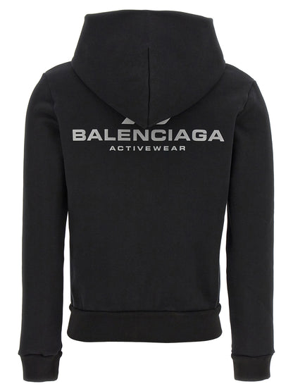 Balenciaga Black Cotton Sweatshirt