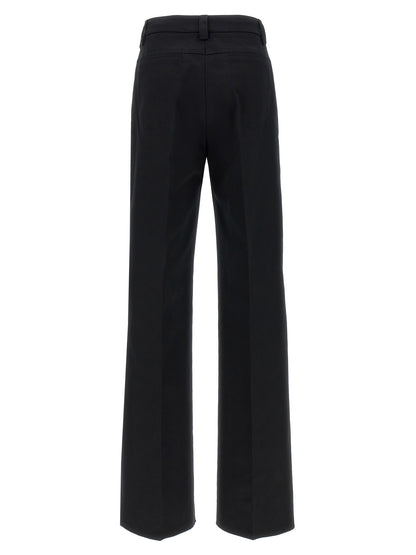 THELATEST Black Cotton Casual Pants