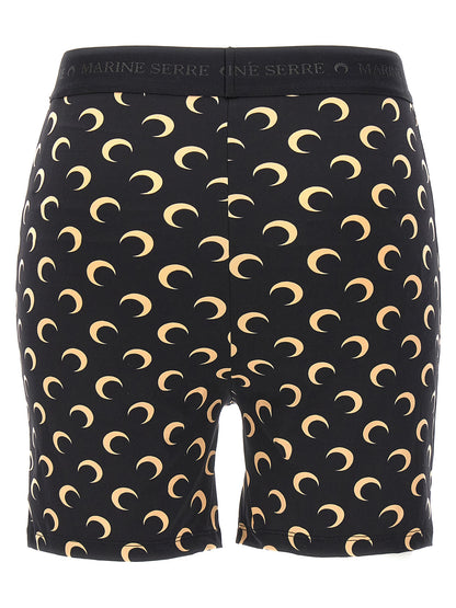 Marine Serre Black Polyamide Leggings