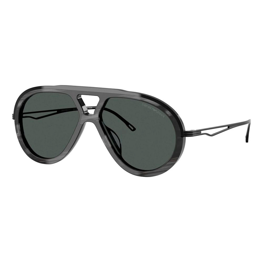 Emporio Armani Gray Acetate Sunglasses
