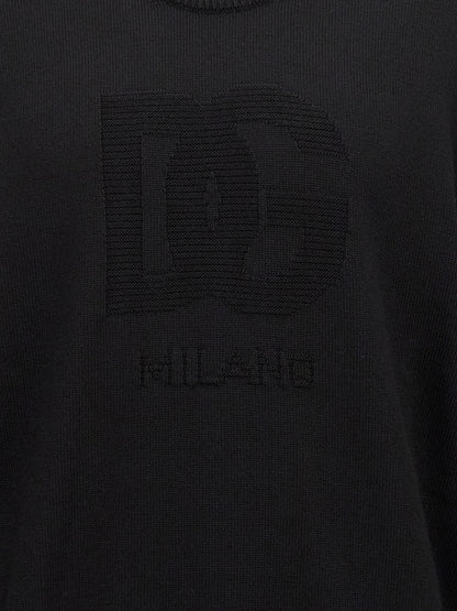 Dolce & Gabbana Black Virgin Wool Cardigan