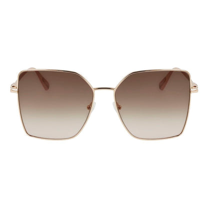 Longchamp Gold Metal Sunglasses