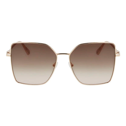 Longchamp Gold Metal Sunglasses
