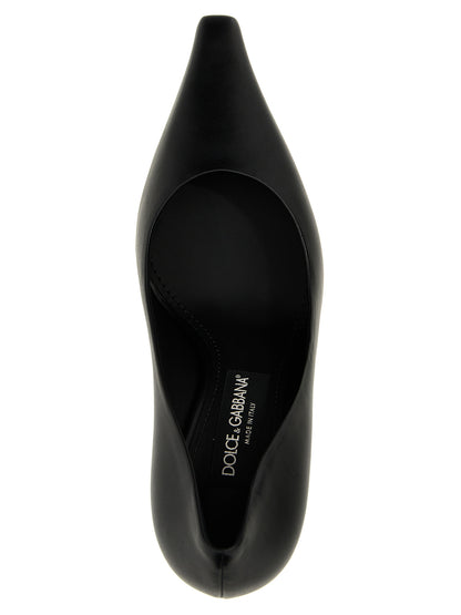 Dolce & Gabbana Black Lamb Leather High Heel Pumps