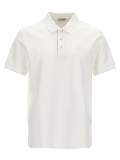 Polo Shirt by Burberry for men in cotton white showcases a enviable silhouette, featuring a refined and short-sleeve for a enviable finish.