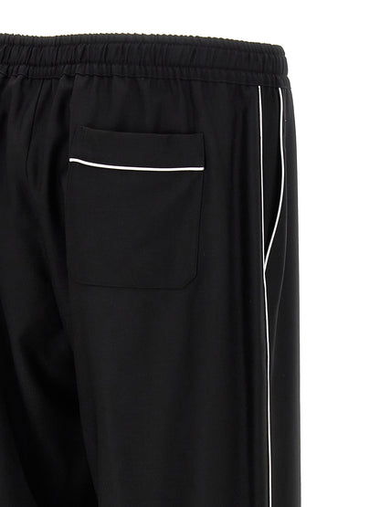 Dolce & Gabbana Black Virgin Wool Casual Pants