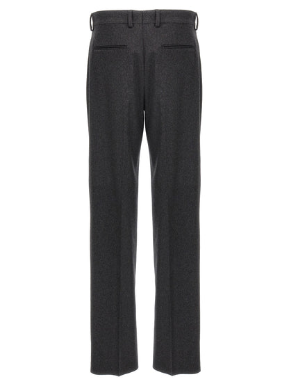 Fendi Gray Cashmere Casual Pants
