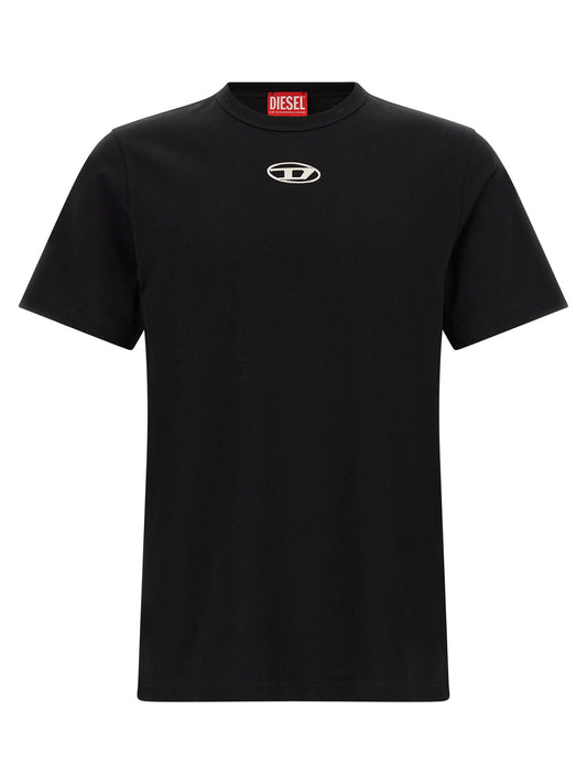 Diesel Black Cotton T-Shirt