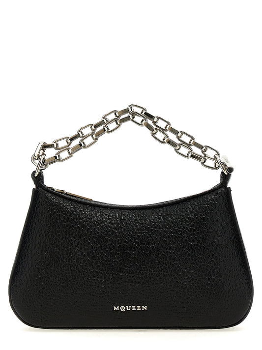 Mini Handbag by Alexander McQueen for women in lamb leather black features a exquisite silhouette, showcasing a secure zipper & hook and exquisite with versatile handle for a exquisite finish.