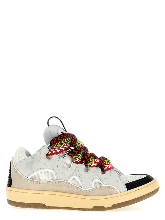 Sneakers by Lanvin for men in suede calfskin leather & plush polyester gray & herringbone features a chic design, perfectly showcasing the chic chunky style of this Men's Chunky Suede Calfskin Leather & Plush Polyester Sneakers.