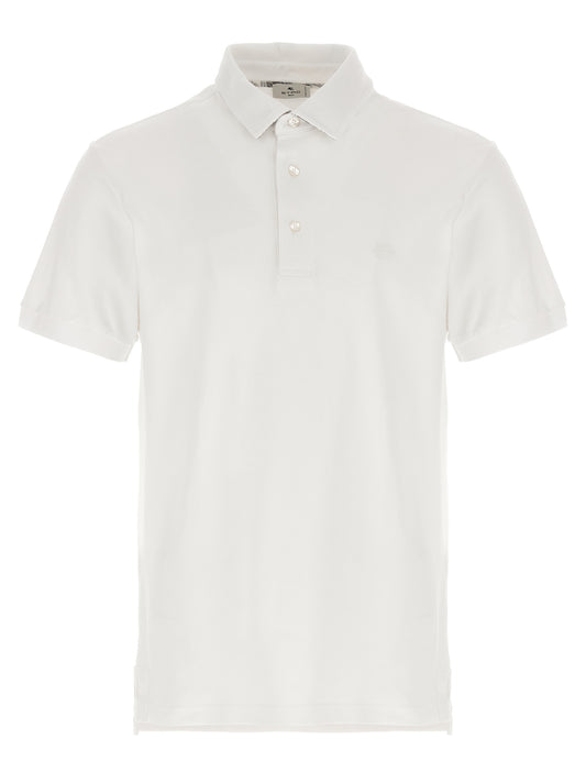 This Polo Shirt by Etro for men in cotton white, paisley, floral & print presents a flawless silhouette, showcasing flawless short-sleeve detailing and a refined for a truly flawless aesthetic.