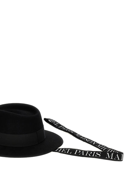 Maison Michel Bicolor Cotton Keychain