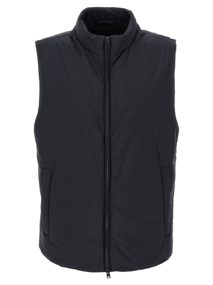 Herno Black Polyamide Sleeveless Jacket