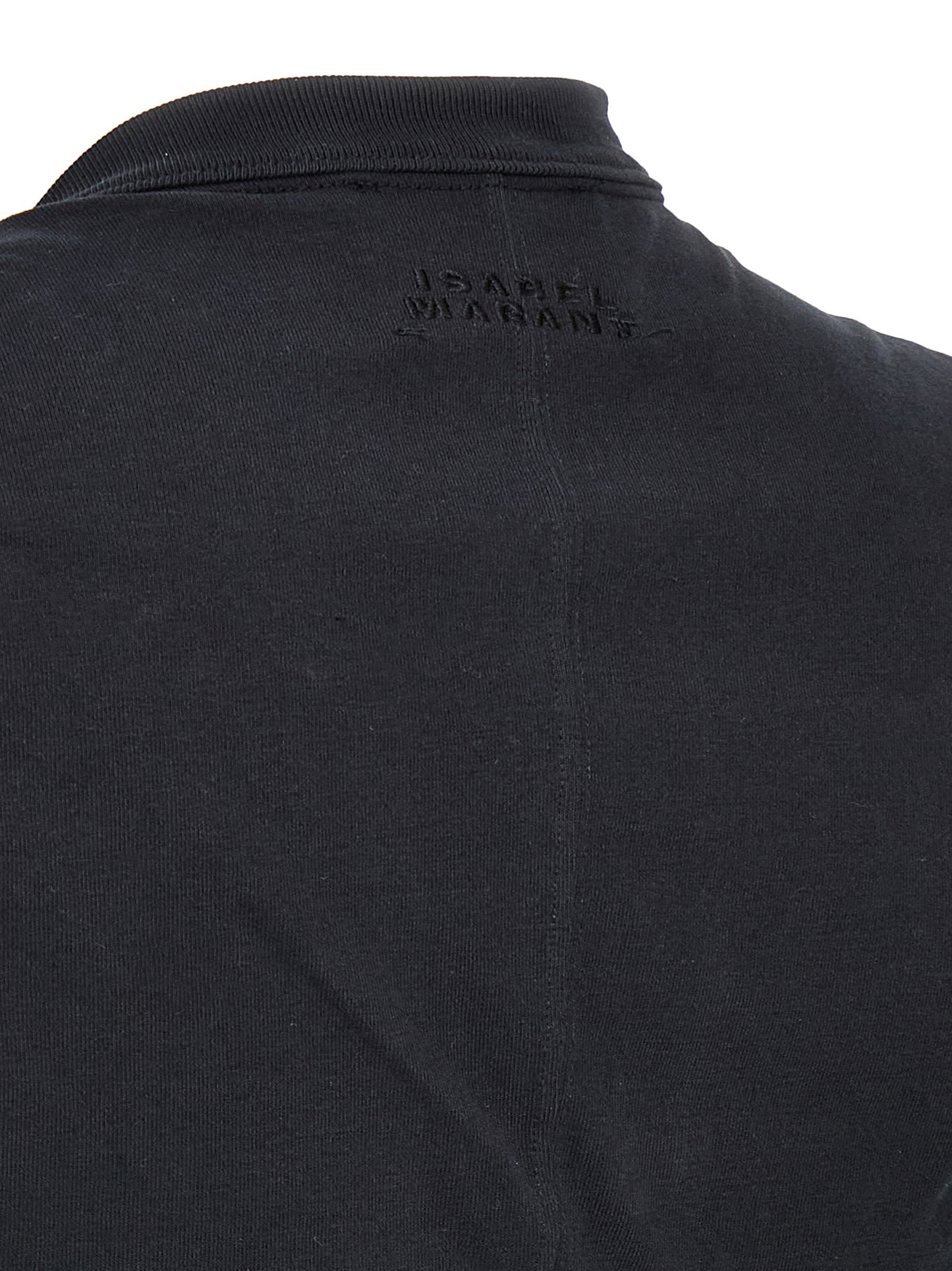 Isabel Marant Black Cotton Sleeveles T-Shirt