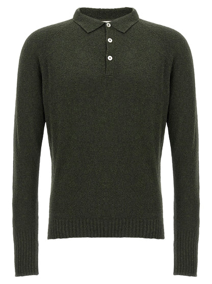 MA'RY'YA Bicolor Cotton Polo Shirt