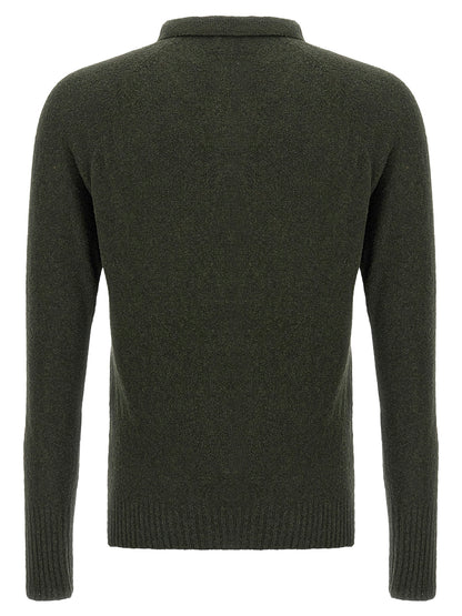 MA'RY'YA Bicolor Cotton Polo Shirt