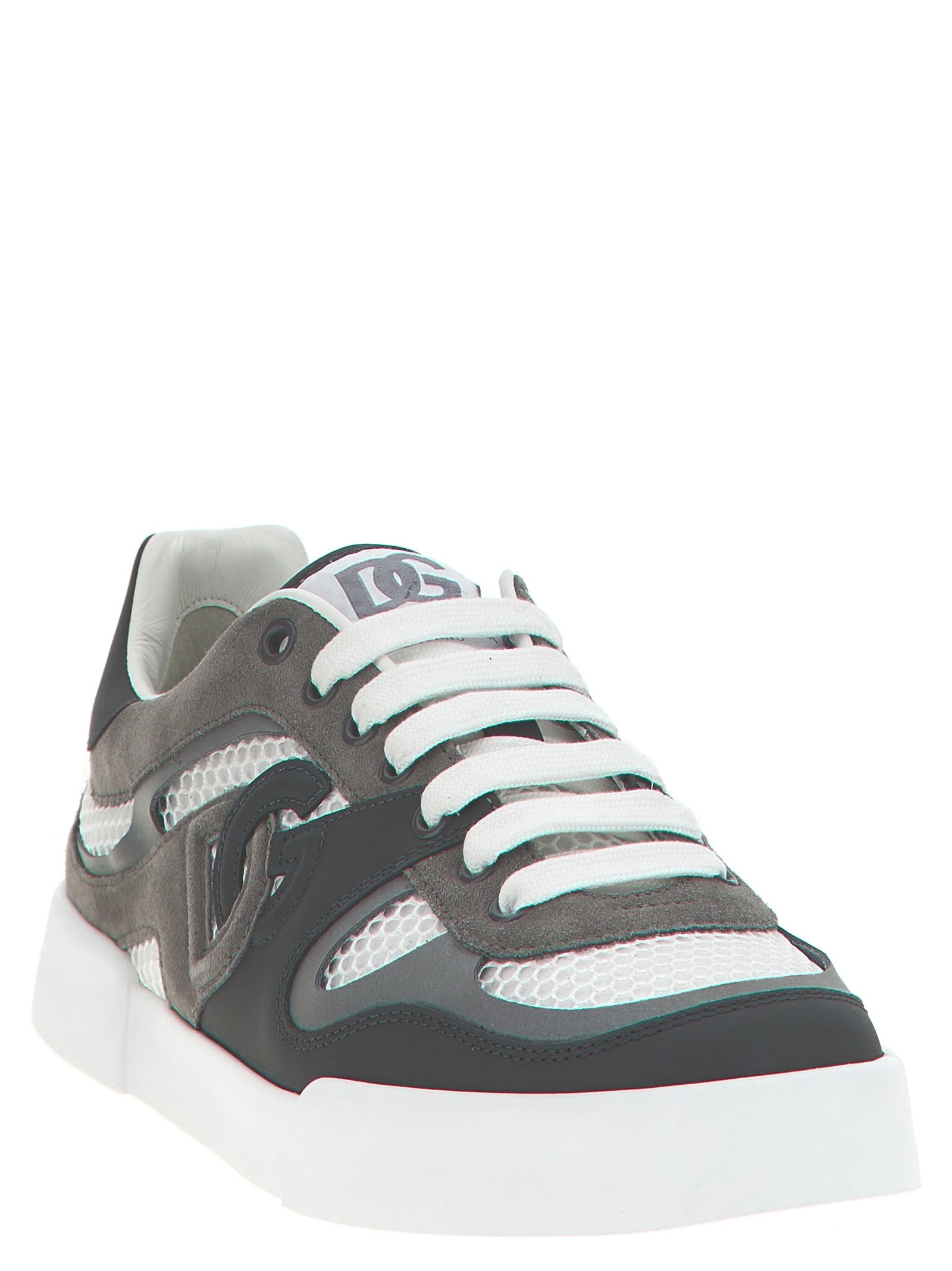 Athletic Sneakers Dolce & Gabbana men suede calfskin leather & polyester gray featuring a avant-garde Aren Men's Athletic Suede Calfskin Leather & Polyester Sneakers design with a avant-garde athletic style for a refined finish.