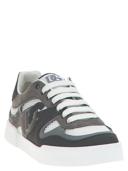 Athletic Sneakers Dolce & Gabbana men suede calfskin leather & polyester gray featuring a avant-garde Aren Men's Athletic Suede Calfskin Leather & Polyester Sneakers design with a avant-garde athletic style for a refined finish.