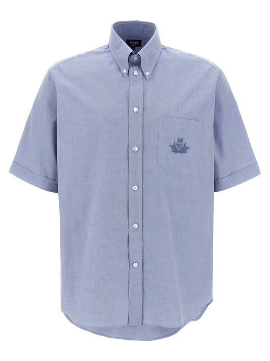 Fendi Blue Cotton Blouse