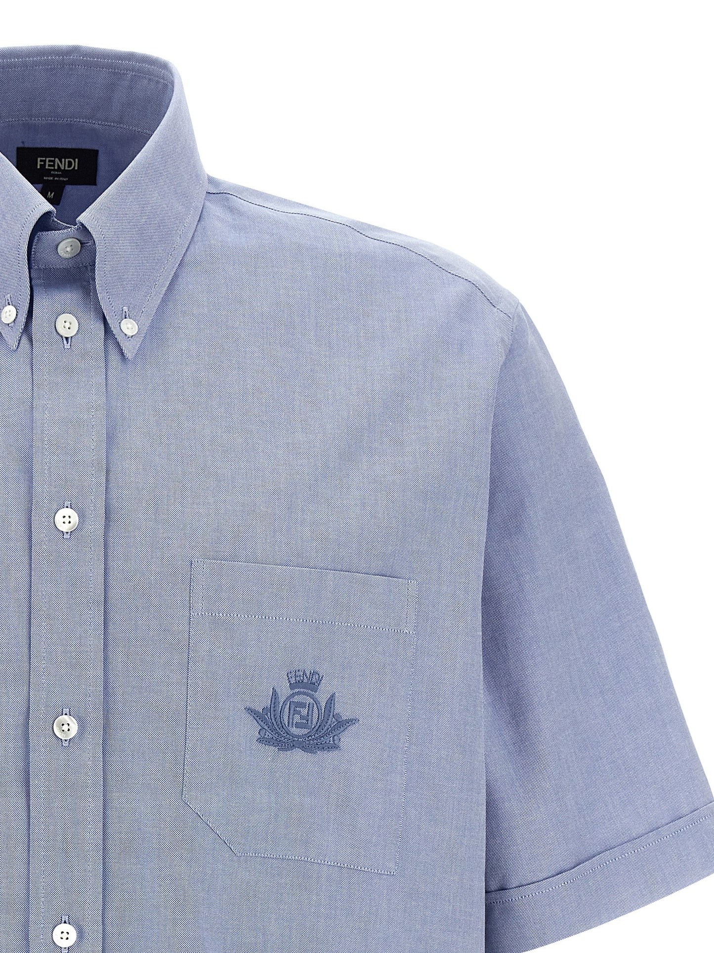Fendi Blue Cotton Blouse