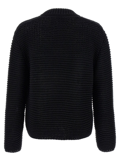 Alexander McQueen Bicolor Cotton Cardigan