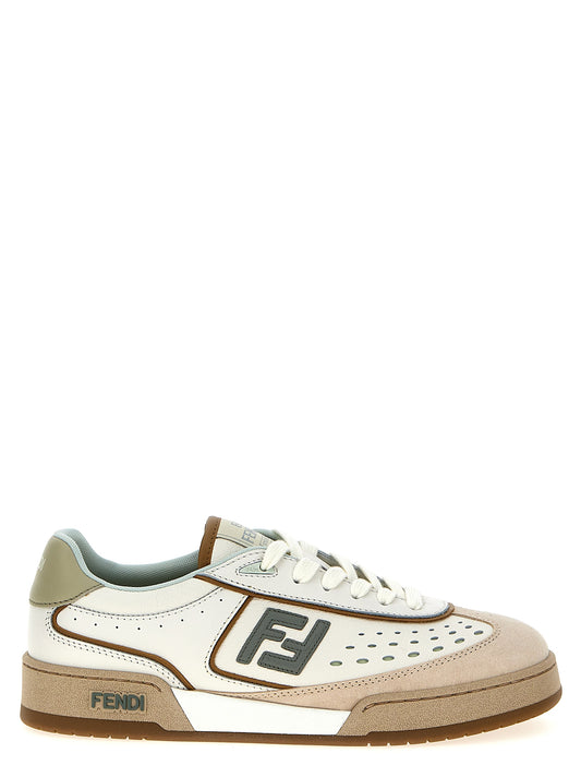 Sneakers by Fendi for women in suede leather & rubber beige presents a impeccable silhouette as Women's Fashion Suede Leather & Rubber Sneakers, expertly defined by a impeccable fashion style for a impeccable, high-fashion look.