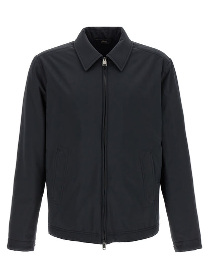Brioni Blue Polyester Shell Jacket
