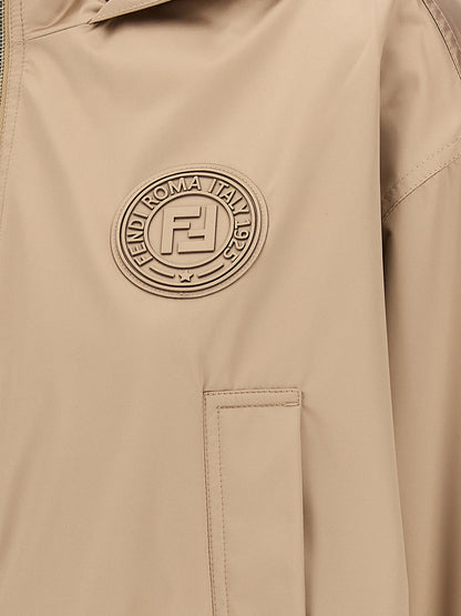 Fendi Brown Polyester Shell Jacket